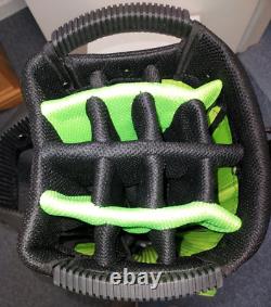 Naples Bay Womens Golf Cart Bag 15 Way Dividers Lightweight Green Black Martini