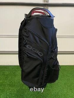 New 2021 Ogio Woode 15-Way Cart Golf Bag Black Rancho La Quinta Logo