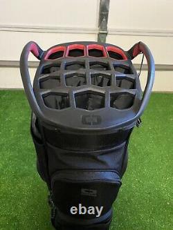 New 2021 Ogio Woode 15-Way Cart Golf Bag Black Rancho La Quinta Logo