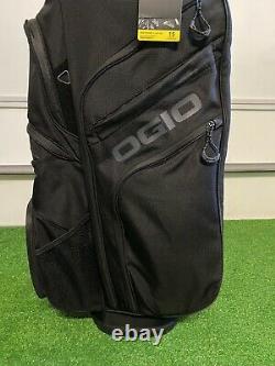 New 2021 Ogio Woode 15-Way Cart Golf Bag Black Rancho La Quinta Logo