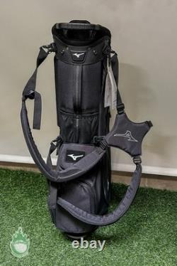 New 2022 Mizuno BR-D4 Cart Bag 6 Way Black with Rainhood