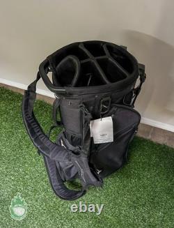 New 2022 Mizuno BR-D4 Cart Bag 6 Way Black with Rainhood