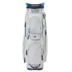 New 2022 TaylorMade Cart Lite 22 White Navy Cart Golf Bag-In Stock FREE SHIP