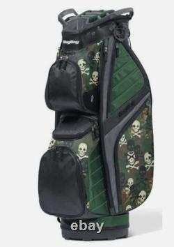 New Bag Boy Golf CB-15 Cart Bag Green/Skulls