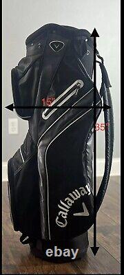 New Callaway Chev 14 Cart Golf Club Bag Black Free Shipping