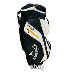 New Callaway Golf 2022 Org 14 Cart Bag COLOR Black with White/Gold 14-Way Top