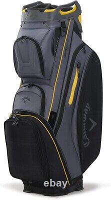 New Callaway Golf 2023 Org 14 Cart Bag COLOR Graphite/Black Plaid 14-Way Top