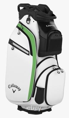 New Callaway Golf Cargo Limited Edition Elyte Cart Bag White/Green