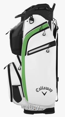 New Callaway Golf Cargo Limited Edition Elyte Cart Bag White/Green