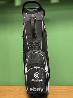 New Cleveland Golf Cart Bag 14-Way Divider Black/ Charcoal / White