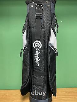 New Cleveland Golf Cart Bag 14-Way Divider Black/ Charcoal / White