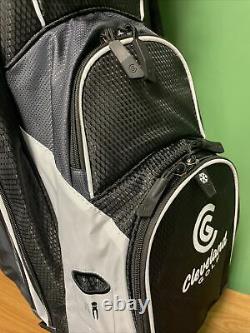 New Cleveland Golf Cart Bag 14-Way Divider Black/ Charcoal / White