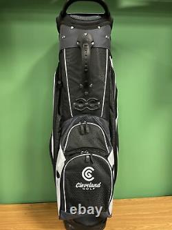 New Cleveland Golf Cart Bag 14-Way Divider Black/ Charcoal/white