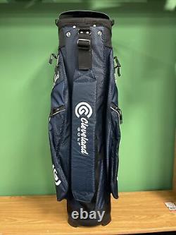 New Cleveland Golf Cart Bag 14-Way Divider Navy/ Black