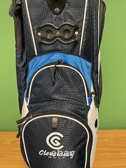 New Cleveland Golf Cart Bag 14-Way Divider Royal/ Navy / White