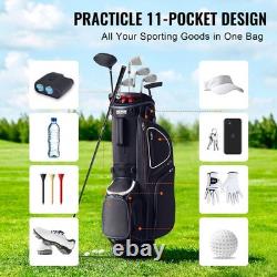 New Golf Cart Bag with 14 Way Organizer Divider Top, 35 11 Pockets Premium Car