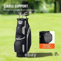 New Golf Cart Bag with 14 Way Organizer Divider Top, 36 13 Pockets Premium Ca