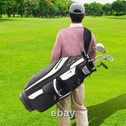 New Golf Cart Bag with 14 Way Organizer Divider Top, 36 13 Pockets Premium Ca