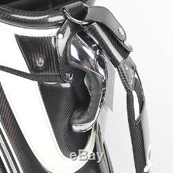 New Guiote Black Skull Golf staff bag caddie cart bag comes with Rainhood