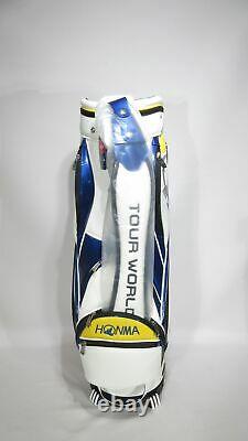 New Honma Tour World White/blue/yellow Cart Bag 9 Divider #263721su