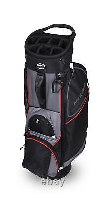 New Hot-Z Golf 3.5 Cart Bag Black/Gray/Red