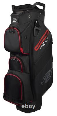 New Hot-Z Golf 4.5 Cart Bag Black Black/Heather/Red