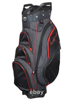 New Hot Z Golf 4.5 Cart Bag Black/Heather/Red