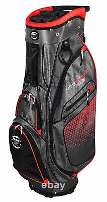 New Hot-Z Golf HTZ Sport Plus Cart Bag Charcoal/Orange