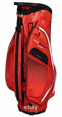 New Hot-Z Golf HTZ Sport Plus Cart Bag Red/Black