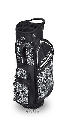 New Hot-Z Golf Ladies 3.5 Lace Cart Bag Black/White