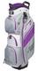 New Hot-z Golf Ladies 4.5 Cart Bag Gray/purple/white