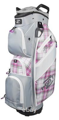 New Hot-Z Golf Ladies 4.5 Cart Bag Pink Plaid