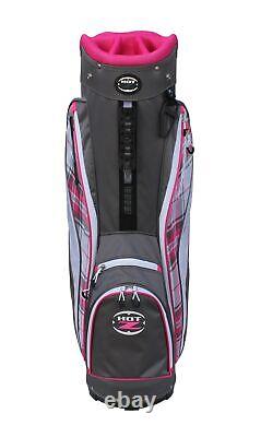 New Hot Z Golf Ladies HTZ Sport Cart Bag Pink Plaid