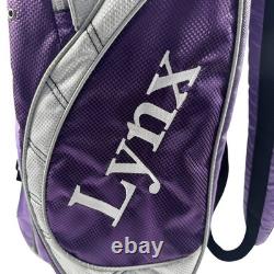 New Lynx Golf Bag Purple Silver Lightweight Carry/Cart Bag with Multiple Pockets