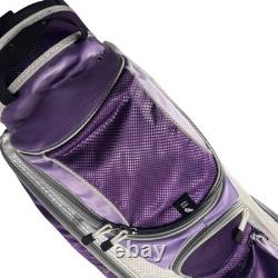 New Lynx Golf Bag Purple Silver Lightweight Carry/Cart Bag with Multiple Pockets