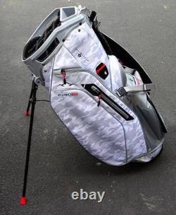 New Men's Sun Mountain Snow Camo/Cadet/Red C130 Hybrid Golf Bag VLO Tech NWT