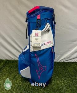 New Mizuno Project Zero Cart Golf Bag Mizuno Cart Bag Blue/Pink 7 Way Top