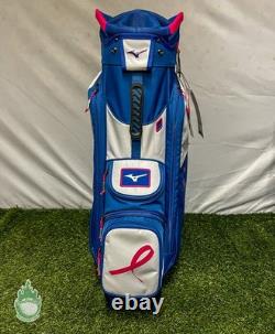 New Mizuno Project Zero Cart Golf Bag Mizuno Cart Bag Blue/Pink 7 Way Top