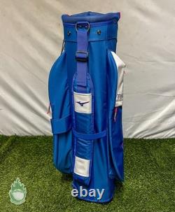 New Mizuno Project Zero Cart Golf Bag Mizuno Cart Bag Blue/Pink 7 Way Top