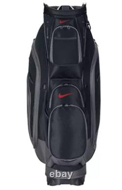 New Nike Golf Black/Gray M9 III Cart Bag 14 Club Dividers System