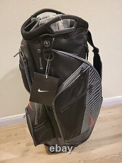 New Nike Golf Black/Gray M9 III Cart Bag 14 Club Dividers System