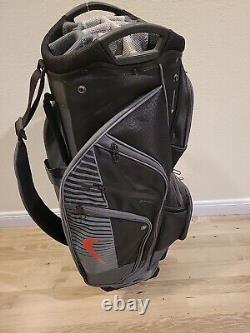 New Nike Golf Black/Gray M9 III Cart Bag 14 Club Dividers System