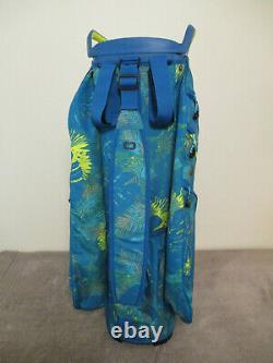 New Ogio Woode 15 Golf Cart Bag Blue / Floral