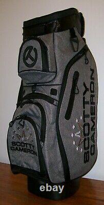 New Scotty Cameron Heather Gray Cart Bag 7 Point Crowns Golf Circle T 2019