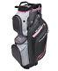 New Snake Eyes Golf Ladies Deluxe Se500 Cart Bag (closeout) Light Gray/gray/pink