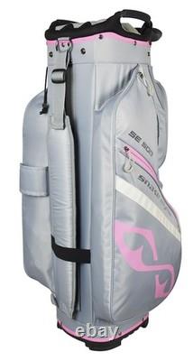 New Snake Eyes Golf Ladies SE500 Cart Bag Gray/Pink