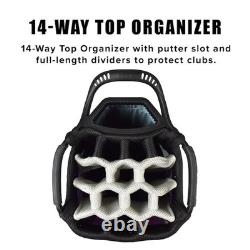 New Snake Eyes Golf Ladies SE500 Cart Bag Gray/Pink