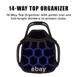 New Snake Eyes Golf SE500 Cart Bag Black/Blue/Gray
