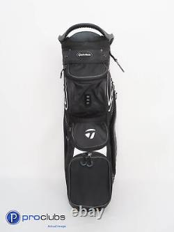 New TaylorMade 8.0 14-Way Cart Golf Bag withRainHood White/Black 329822