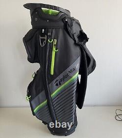 New TaylorMade Golf Cart Bag 14 Slots Way Top Rain Cover Hood Zip Pockets 4 LB